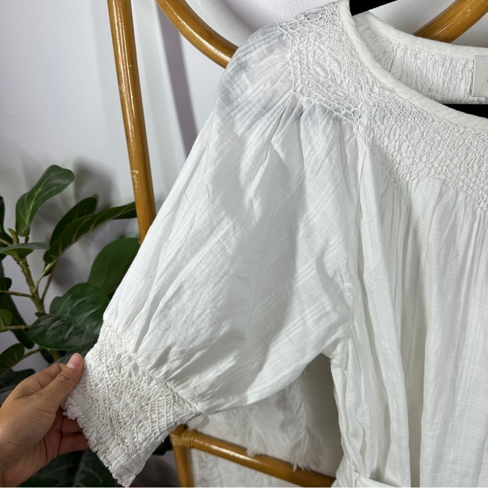 Cleobella White Ada Mini Dress sz L - Picture 5 of 8